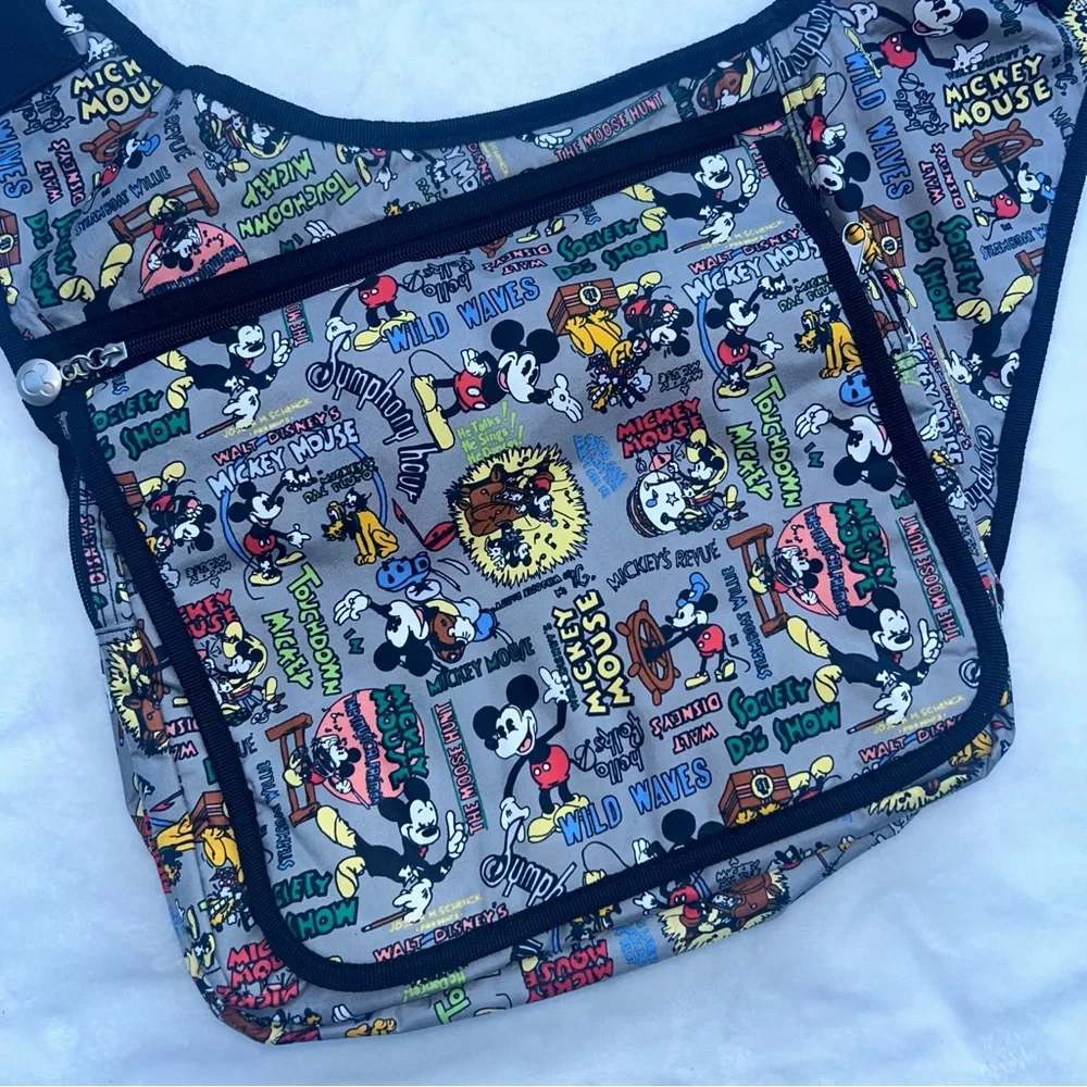 Disney World Parks Exclusive Mickey Mouse Crossbody Messenger Bag vintage print